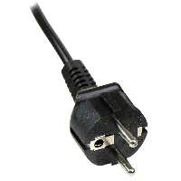 StarTech.com 2m (6ft) Laptop Power Cord, EU Schuko to C5, 2.5A 250V, 18AWG, Notebook / Laptop Replacement AC Cord, Power Brick Cord, Laptop Charger Cable, Clover Leaf/Mickey Mouse Power Cord, 2 m, CEE7/7, C5 coupler, 250 V, 2.5 A