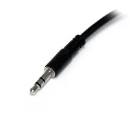 StarTech.com Slim Stereo Splitter Cable - 3.5mm Male to 2x 3.5mm Female, 3.5mm, Male, 2x3.5mm, Female, 0.2 m, Black
