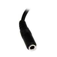 StarTech.com 6in Stereo Audio Cable - 3.5mm Female to 2x RCA Male, 3.5mm, Male, 2 x RCA, Female, 0.152 m, Black