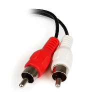 StarTech.com 6in Stereo Audio Cable - 3.5mm Female to 2x RCA Male, 3.5mm, Male, 2 x RCA, Female, 0.152 m, Black