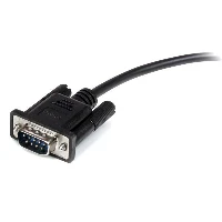 StarTech.com 3m Black Straight Through DB9 RS232 Serial Cable - M/F, Black, 3 m, DB-9, DB-9, Male, Female