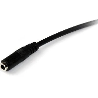 StarTech.com 2m 3.5mm 4 Position TRRS Headset Extension Cable - M/F, 3.5mm, Male, 3.5mm, Female, 2 m, Black