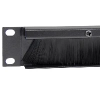 StarTech.com 1U Brush Strip Horizontal Server Rack Cable Management Panel, Cable management panel, Black, Steel, 1U, EIA RS310-D, CE, TAA, REACH