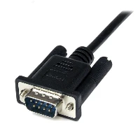 StarTech.com 2m Black DB9 RS232 Serial Null Modem Cable F/M, Black, 2 m, DB-9, DB-9, Male, Female