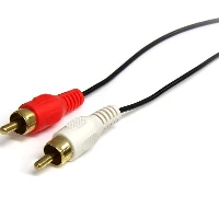 StarTech.com 3 ft Stereo Audio Cable - 3.5mm Male to 2x RCA Male, 3.5mm, Male, 2 x RCA, Male, 0.92 m, Black