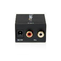 StarTech.com SPDIF Digital Coaxial or Toslink Optical to Stereo RCA Audio Converter, 32, 44.1, 48, 96 KHz, 5 V, 0.5 W, 100 - 240 V, 42 mm, 52 mm