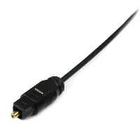 StarTech.com 15 ft Thin Toslink Digital Optical SPDIF Audio Cable, TOSLINK, Male, TOSLINK, Male, 4.6 m, Black