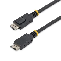 StarTech.com 50cm (1ft) DisplayPort 1.2 Cable - 4K x 2K Ultra HD VESA Certified DisplayPort Cable - Short DP to DP Cable for Monitor - Slim DP Video/Display Cord - Latching DP Connectors, 0.5 m, DisplayPort, DisplayPort, Male, Male, 3840 x 2400 pixels