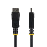 StarTech.com 50cm (1ft) DisplayPort 1.2 Cable - 4K x 2K Ultra HD VESA Certified DisplayPort Cable - Short DP to DP Cable for Monitor - Slim DP Video/Display Cord - Latching DP Connectors, 0.5 m, DisplayPort, DisplayPort, Male, Male, 3840 x 2400 pixels