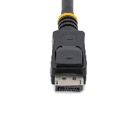 StarTech.com 50cm (1ft) DisplayPort 1.2 Cable - 4K x 2K Ultra HD VESA Certified DisplayPort Cable - Short DP to DP Cable for Monitor - Slim DP Video/Display Cord - Latching DP Connectors, 0.5 m, DisplayPort, DisplayPort, Male, Male, 3840 x 2400 pixels