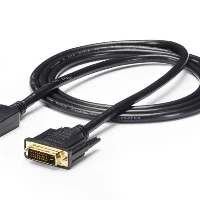 StarTech.com 6ft (1.8m) DisplayPort to DVI Cable - 1080p Video - DisplayPort to DVI Adapter Cable - DP to DVI-D Converter Single Link - DP to DVI Monitor Cable - Latching DP Connector, 1.8 m, DisplayPort, DVI-D, Male, Male, Straight