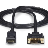 StarTech.com 6ft (1.8m) DisplayPort to DVI Cable - 1080p Video - DisplayPort to DVI Adapter Cable - DP to DVI-D Converter Single Link - DP to DVI Monitor Cable - Latching DP Connector, 1.8 m, DisplayPort, DVI-D, Male, Male, Straight