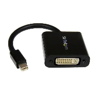 StarTech.com Mini DisplayPort to DVI Adapter - Mini DP to DVI-D Converter - 1080p Video - mDP or Thunderbolt 1/2 Mac/PC to DVI Monitor - Compact mDP 1.2 to DVI Single-Link Adapter Dongle, 0.13 m, Mini DisplayPort, DVI-I, Male, Female, Straight