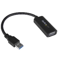 StarTech.com USB 3.0 to VGA Adapter - On-Board Driver Installation - 1920x1200, 3.2 Gen 1 (3.1 Gen 1), USB Type-A, VGA (D-Sub) output, 1920 x 1200 pixels