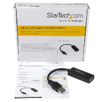StarTech.com USB 3.0 to VGA Adapter - On-Board Driver Installation - 1920x1200, 3.2 Gen 1 (3.1 Gen 1), USB Type-A, VGA (D-Sub) output, 1920 x 1200 pixels