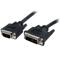 StarTech.com 1m DVI to VGA Display Monitor Cable M/M - DVI to VGA (15 Pin), 1 m, DVI-A, VGA (D-Sub), Nickel, Black, Male/Male