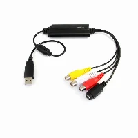 StarTech.com S-Video / Composite to USB Video Capture Cable w/ TWAIN and Mac Support, Black, USB 2.0, eMPIA EM2861, Plastic, CE, FCC, NTSC, PAL, SECAM