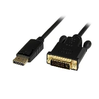 StarTech.com 3ft (1m) DisplayPort to DVI Cable - 1080p Video - Active DisplayPort to DVI Adapter Cable - DisplayPort to DVI-D Cable Converter Single Link - DP 1.2 to DVI Monitor Cable, 0.9 m, DisplayPort, DVI-D, Male, Male, Straight