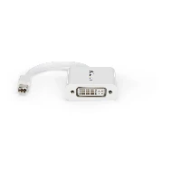 StarTech.com Mini DisplayPort to DVI Adapter - Mini DP to DVI-D Converter - 1080p Video - mDP or Thunderbolt 1/2 Mac/PC to DVI Monitor - mDP 1.2 to DVI Single-Link Adapter Dongle - White, 0.12 m, Mini-DisplayPort, DVI-I, Male, Female, Straight