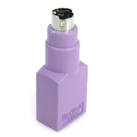 StarTech.com Replacement USB Keyboard to PS/2 Adapter - F/M, PS/2, USB A, Violet