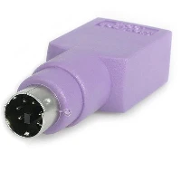 StarTech.com Replacement USB Keyboard to PS/2 Adapter - F/M, PS/2, USB A, Violet