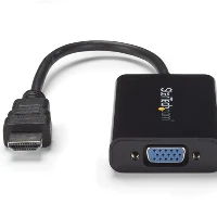 StarTech.com HDMI to VGA Video Adapter Converter with Audio for Desktop PC / Laptop / Ultrabook - 1920x1080, 1920 x 1080 pixels, 720p, 1080p, 60 Hz, Black, Active video converter, CE, FCC, RoHS