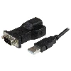 StarTech.com 1 Port USB to RS232 DB9 Serial Adapter with Detachable 6ft USB A to B Cable, DB-9, USB B, 1.8 m, Black