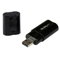 StarTech.com USB Stereo Audio Adapter External Sound Card, USB