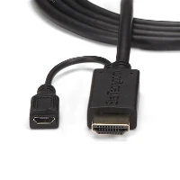 StarTech.com 10 ft HDMI to VGA Active Converter Cable - HDMI to VGA Adapter - 1920x1200 or 1080p, 3 m, VGA (D-Sub), HDMI + Micro USB, Male, Male/Female, Straight