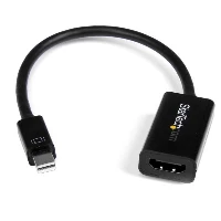 StarTech.com Mini DisplayPort to HDMI Adapter - Active mDP to HDMI Video Converter - 4K 30Hz - Mini DP or Thunderbolt 1/2 Mac/PC to HDMI Monitor/TV/Display - mDP 1.2 to HDMI Adapter Dongle, 0.15 m, 3840 x 2160 pixels, 720p, 1080p, 2160p, 30 Hz, Black, Active video converter