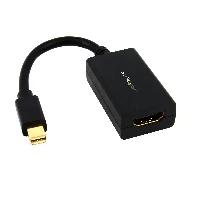 StarTech.com Mini DisplayPort to HDMI Adapter - mDP to HDMI Video Converter - 1080p - Mini DP or Thunderbolt 1/2 Mac/PC to HDMI Monitor/Display/TV - Passive mDP 1.2 to HDMI Adapter Dongle - Upgraded Version is MDP2HDEC, 0.13 m, Mini DisplayPort, HDMI Type A (Standard), Male, Female, Straight