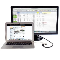 StarTech.com Travel A/V Adapter 2-in-1 Mini DisplayPort to HDMI or VGA Converter - White, 0.15 m, 1920 x 1200 pixels, 1080p, White, Passive video converter, CE, FCC, REACH