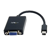 StarTech.com Mini DisplayPort to VGA Adapter - Active Mini DP to VGA Converter - 1080p Video - VESA Certified - mDP or Thunderbolt 1/2 Mac/PC to VGA Monitor/Display - mDP 1.2 to VGA Dongle, 0.13 m, Mini DisplayPort, VGA (D-Sub), Male, Female, Straight