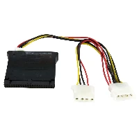 StarTech.com Bi-Directional SATA IDE Adapter Converter, 2 x SATA Data 7 pin M/1 x IDE 40 pin F, SP4 M, Black