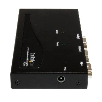 StarTech.com 2 Port High-Resolution 350 MHz VGA Video Splitter / Distribution Amplifier, VGA, 2x VGA, 2048 x 1536 pixels, Black, 350 MHz, 65 m