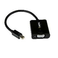 StarTech.com Mini DisplayPort to VGA Adapter - Active Mini DP to VGA Converter - 1080p Video - mDP or Thunderbolt 1/2 Mac/PC to VGA Monitor/Projector/Display - mDP 1.2 to VGA Dongle - Black, 0.18 m, Mini DisplayPort, VGA (D-Sub), Male, Female, Straight