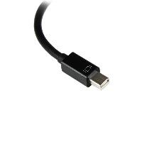 StarTech.com Mini DisplayPort to VGA Adapter - Active Mini DP to VGA Converter - 1080p Video - mDP or Thunderbolt 1/2 Mac/PC to VGA Monitor/Projector/Display - mDP 1.2 to VGA Dongle - Black, 0.18 m, Mini DisplayPort, VGA (D-Sub), Male, Female, Straight