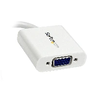 StarTech.com Mini DisplayPort to VGA Adapter - Active Mini DP to VGA Converter - 1080p Video - mDP or Thunderbolt 1/2 Mac/PC to VGA Monitor/Projector/Display - mDP 1.2 to VGA Dongle - White, 0.13 m, Mini DisplayPort, VGA (D-Sub), Male, Female, Straight