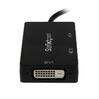 StarTech.com Travel A/V Adapter 3-in-1 Mini DisplayPort to VGA DVI or HDMI Converter, 0.15 m, Mini DisplayPort, DVI-D + VGA (D-Sub) + HDMI, Male, Female, Straight