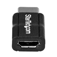 StarTech.com USB-C to Micro-USB Adapter - M/F - USB 2.0, USB 2.0 Type-C, USB 2.0 Micro-B, Black