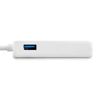 StarTech.com USB 3.0 to Gigabit Ethernet Adapter NIC w/ USB Port - White, Wired, RJ-45, USB, 5000 Mbit/s, White