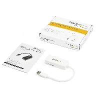StarTech.com USB 3.0 to Gigabit Ethernet Adapter NIC w/ USB Port - White, Wired, RJ-45, USB, 5000 Mbit/s, White