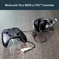 StarTech.com White headset adapter for headsets with separate headphone / microphone plugs - 3.5mm 4 position to 2x 3 position 3.5mm M/F, White, 3.5mm, 2 x 3.5mm, Male, Female, Polyvinyl chloride (PVC)