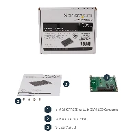 StarTech.com M.2 SATA SSD to 2.5in SATA Adapter - M.2 NGFF to SATA Converter - 7mm - Open-Frame Bracket - M2 Hard Drive Adapter, SATA, M.2, Green, CE, FCC, 6 Gbit/s, -40 - 85 C