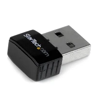 StarTech.com USB 2.0 300 Mbps Mini Wireless-N Network Adapter - 802.11n 2T2R WiFi Adapter, Wireless, USB, Ethernet / WLAN, Wi-Fi 4 (802.11n), 300 Mbit/s, Black
