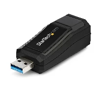 StarTech.com USB 3.0 to Gigabit Ethernet NIC Network Adapter  10/100/1000 Mbps, Wired, USB, Ethernet, 1000 Mbit/s, Black