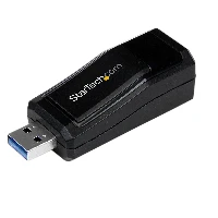 StarTech.com USB 3.0 to Gigabit Ethernet NIC Network Adapter  10/100/1000 Mbps, Wired, USB, Ethernet, 1000 Mbit/s, Black