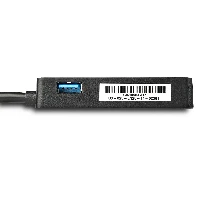 StarTech.com USB 3.0 to Gigabit Ethernet Adapter NIC w/ USB Port - Black, Wired, USB, Ethernet, 5000 Mbit/s, Black