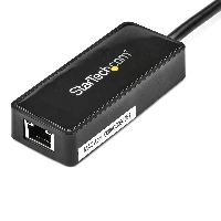 StarTech.com USB 3.0 to Gigabit Ethernet Adapter NIC w/ USB Port - Black, Wired, USB, Ethernet, 5000 Mbit/s, Black