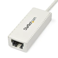StarTech.com USB 3.0 to Gigabit Ethernet NIC Network Adapter - White, Wired, USB, Ethernet, 5000 Mbit/s, White